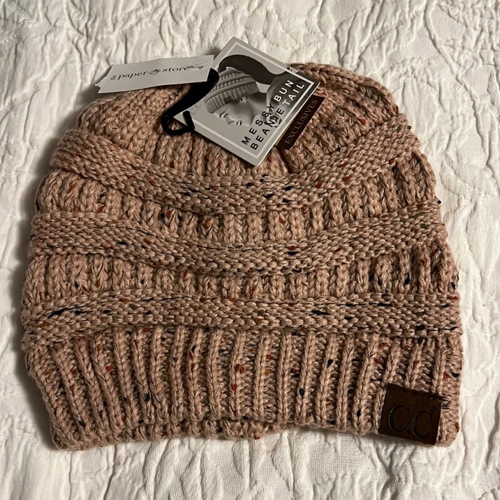 C.C Beanie Tail Hat - NEW WITH TAGS